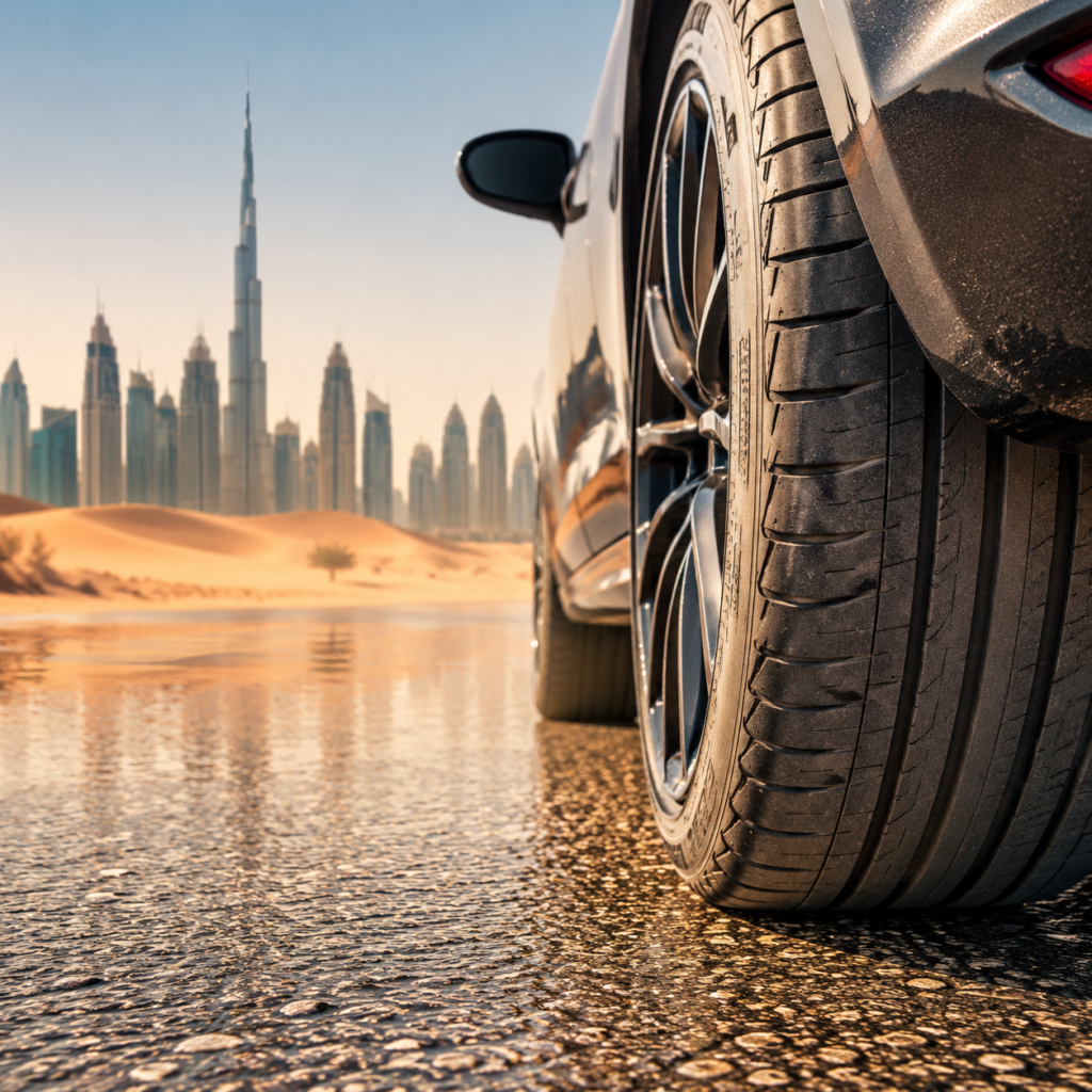 Best Tires for UAE Heat (2026 Guide) – How to Choose Tires That Survive 50°C Summer